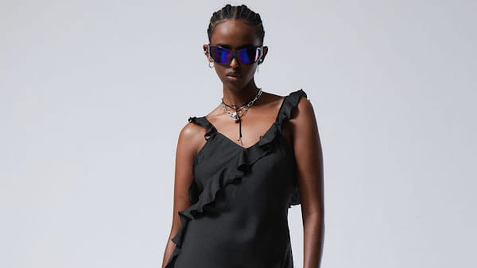Robe noire Weekday