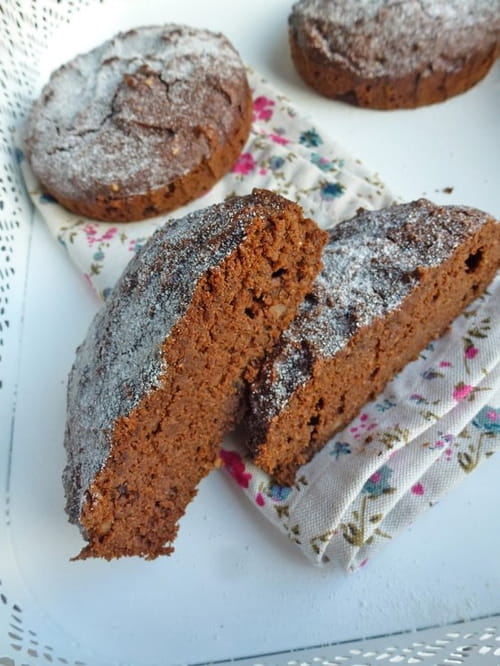 Gâteau chocolat et noisettes à la farine de châtaigne et de sarrasin sans céréales