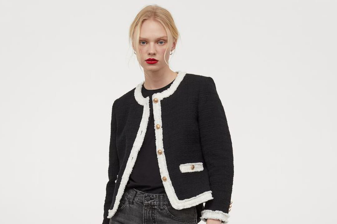 Blazer tissu bouclette de H&M