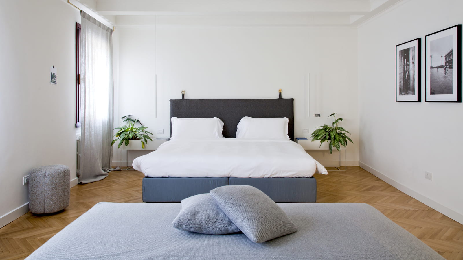 Chambre luxueuse avec parquet point de Hongrie 