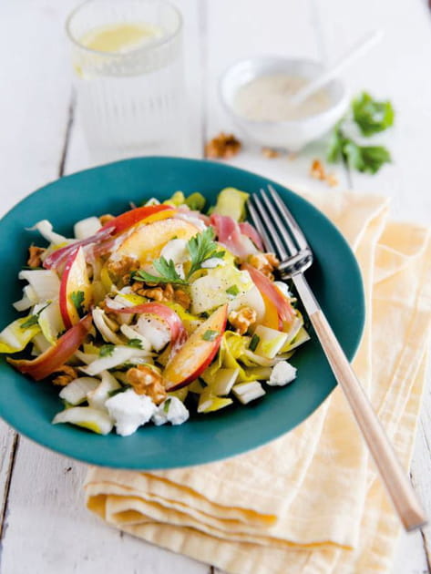 Salade d'endives aux nectarines