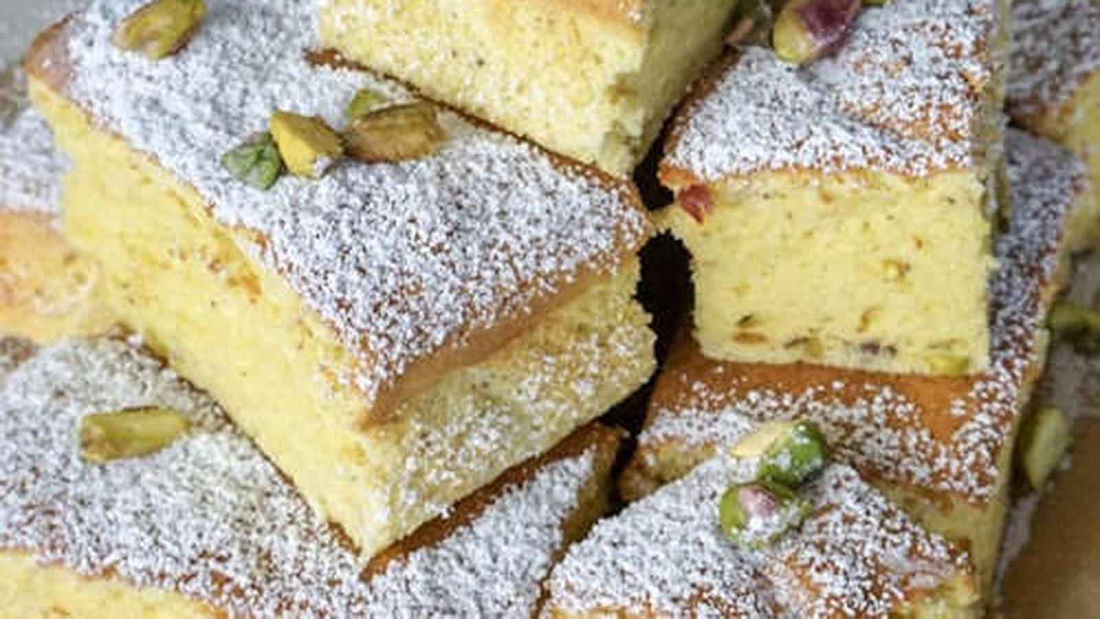 Gâteau moelleux à la pistache