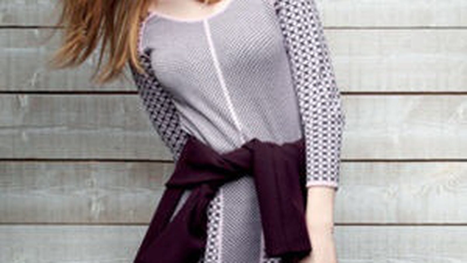 Robe rose et bleu marine d'Ekyog