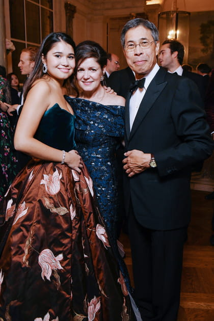 Anna Pei et ses parents Karyn and Li chung Pei