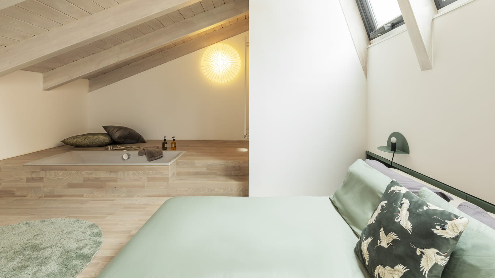 Chambre mezzanine après