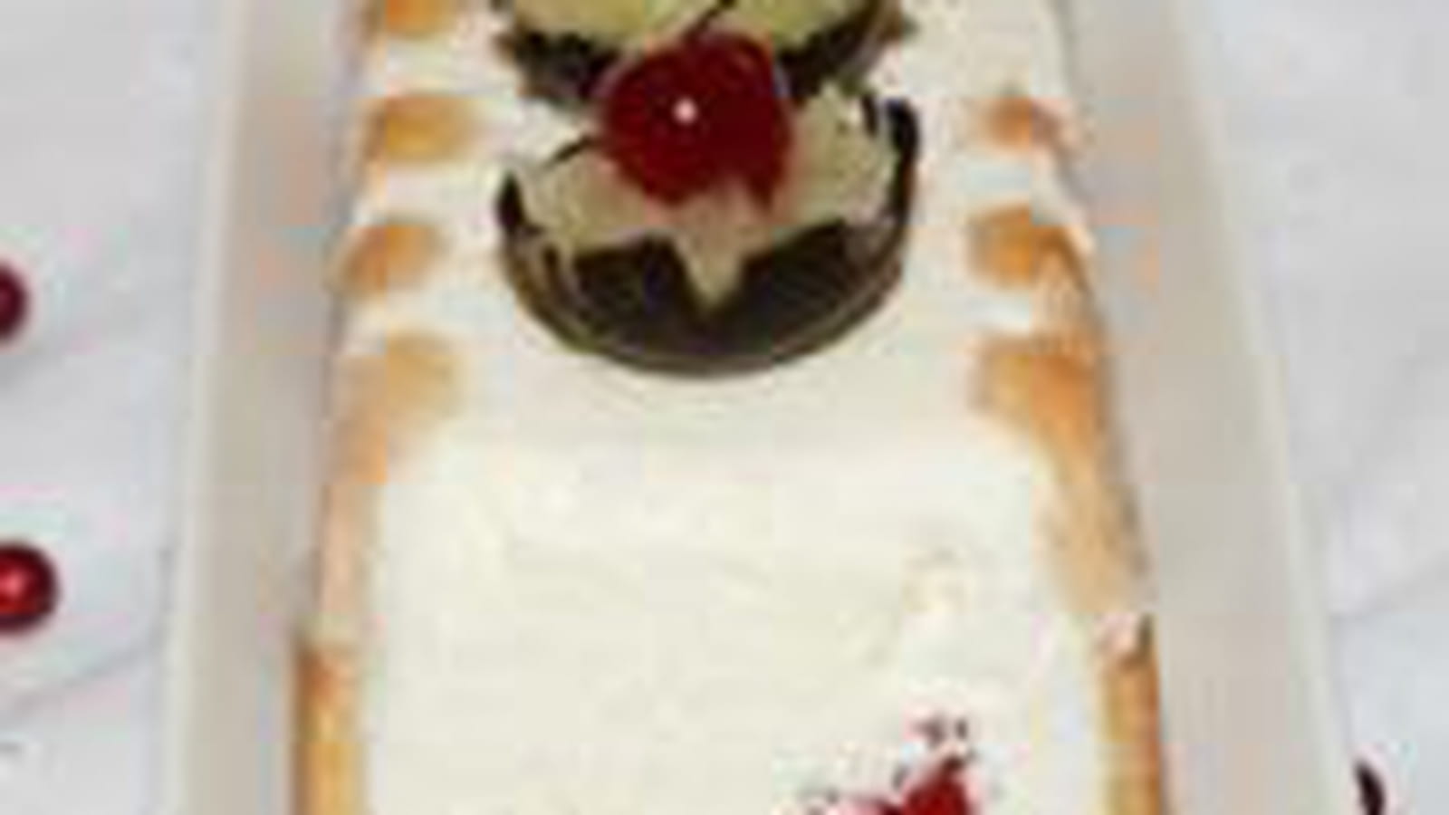 Bûche glacée à l'ananas