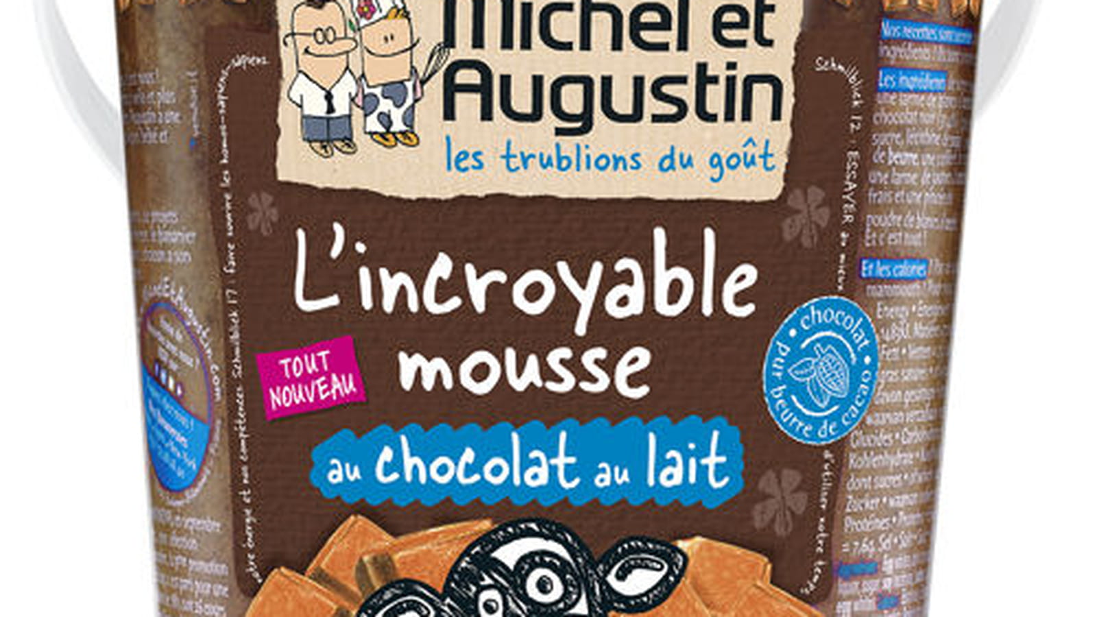 L'incroyable mousse au chocolat au lait de Michel et Augustin