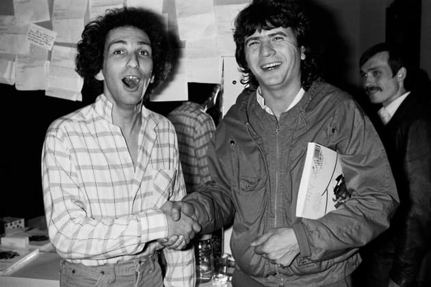 Avec Michel Berger, en 1982
