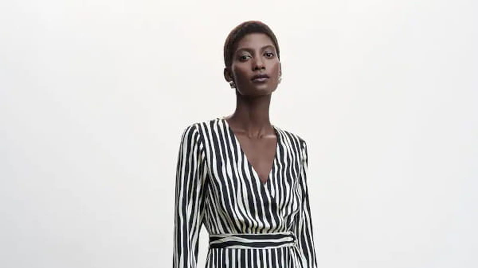 Robe à rayures Mango 