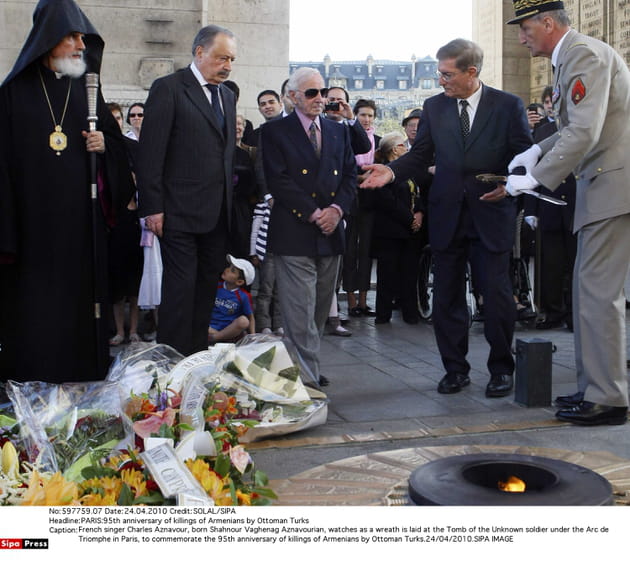 Pour les 95&nbsp;ans du g&eacute;nocide arm&eacute;nien, en 2010&nbsp;&agrave; Paris