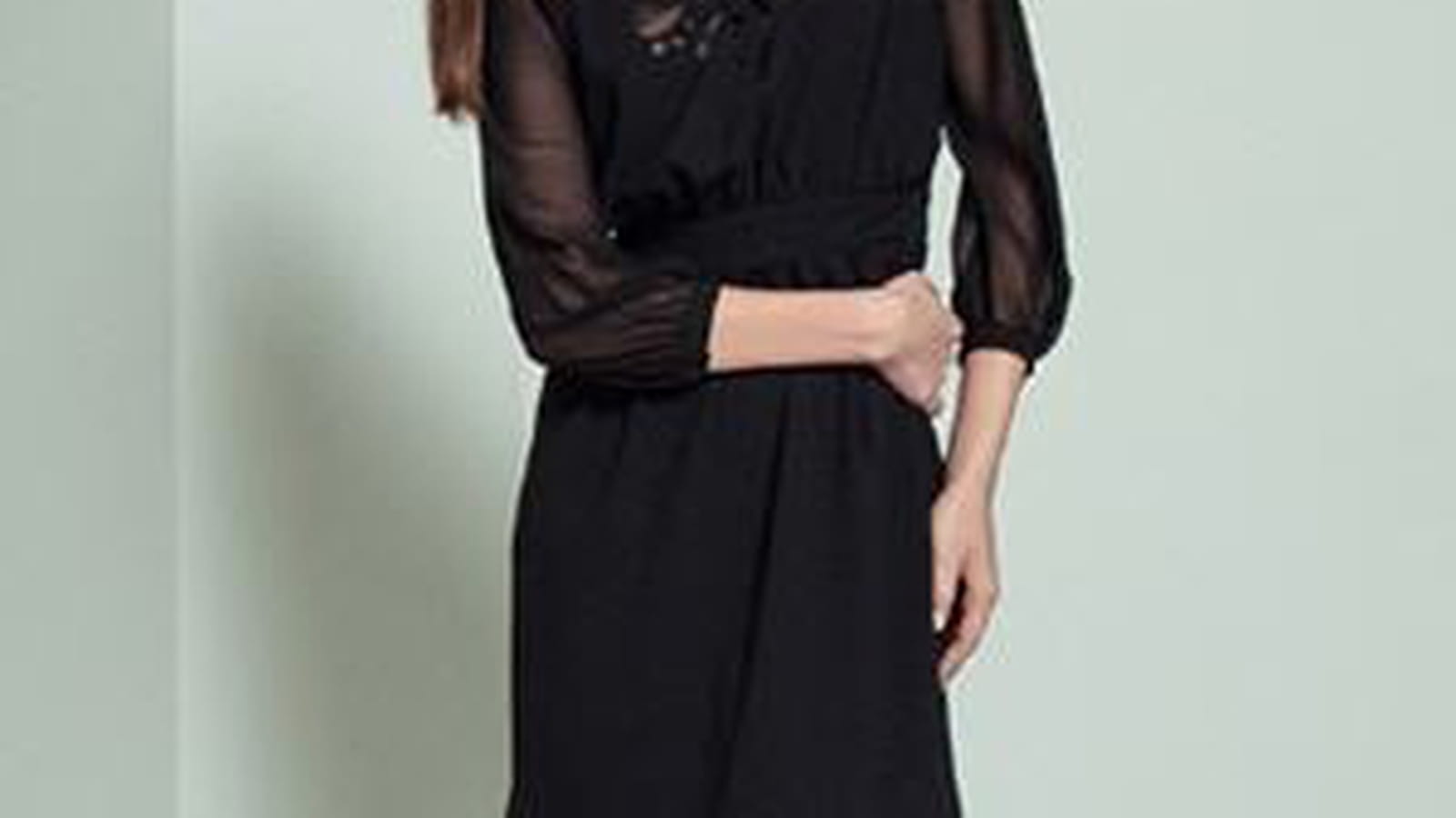 Robe noire de Zalando 
