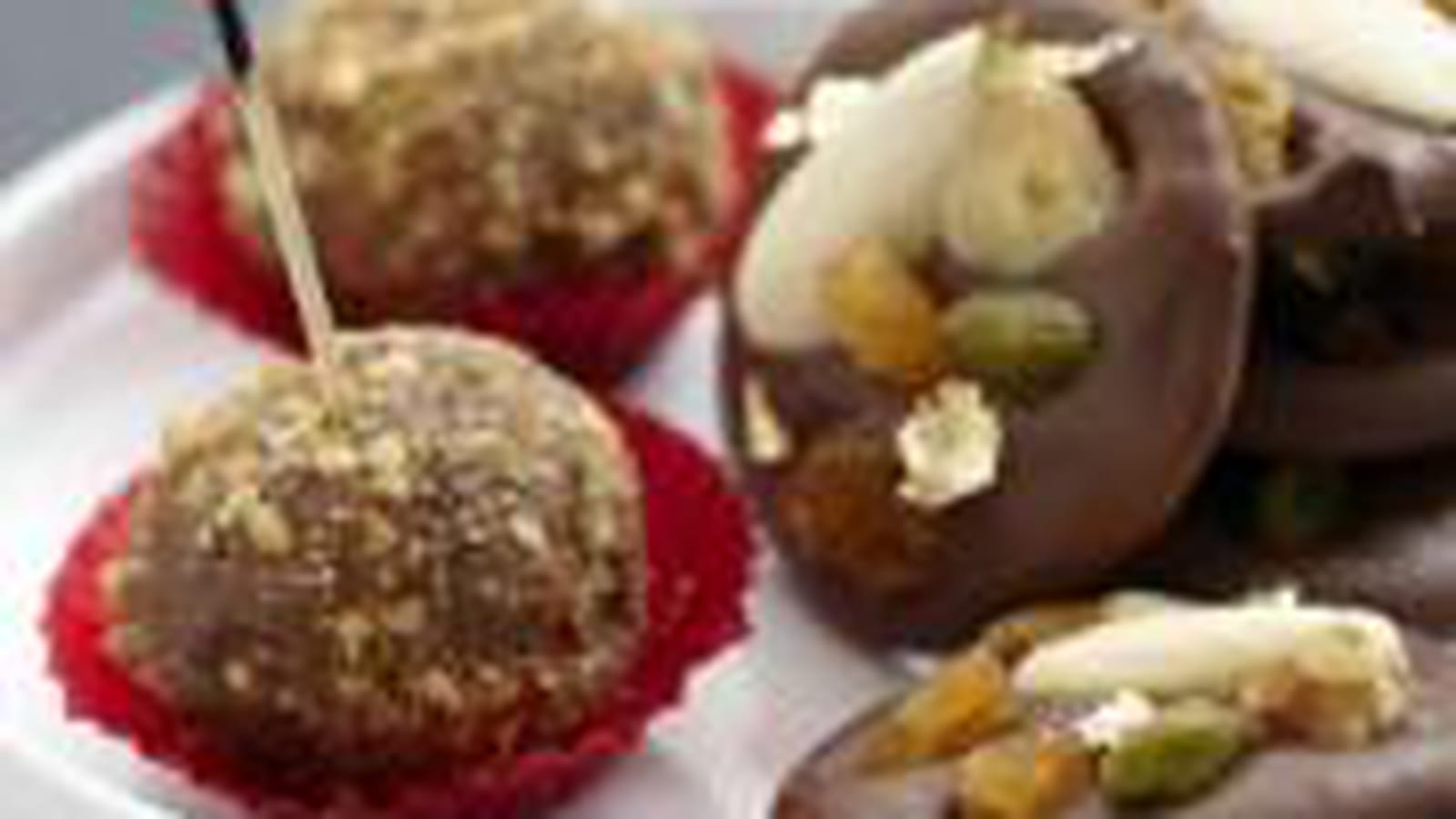 Sucettes chocolat noir praliné