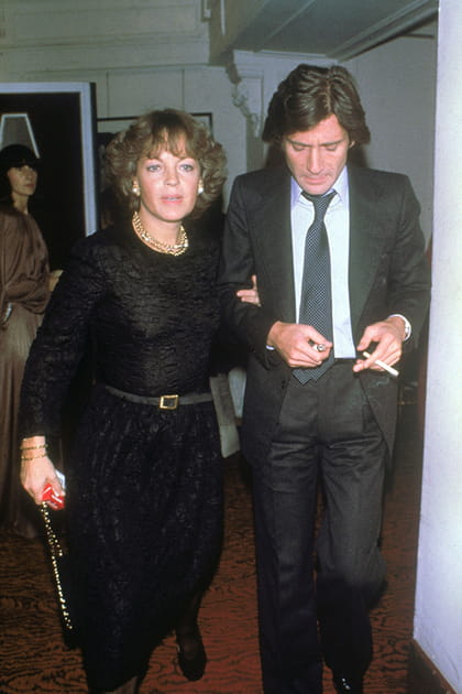 Romy Schneider en robe noire