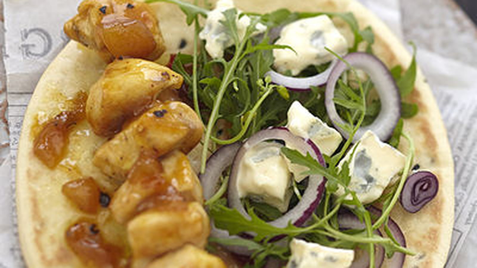 Galette indienne au Bresse Bleu