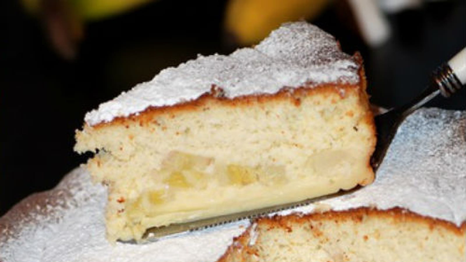 Gâteau magique bananes et noix de coco
