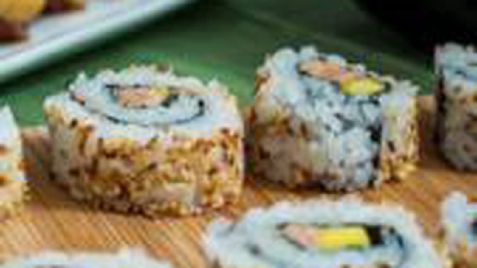 California rolls foie gras mangue sésame
