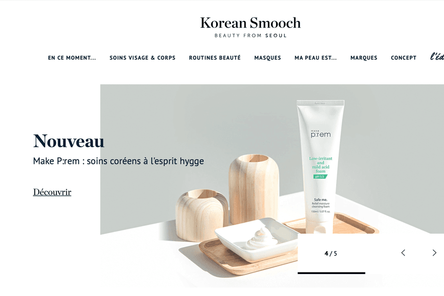 Korean Smooch, plein phare sur cet eshop dédié aux cosmétiques coréens