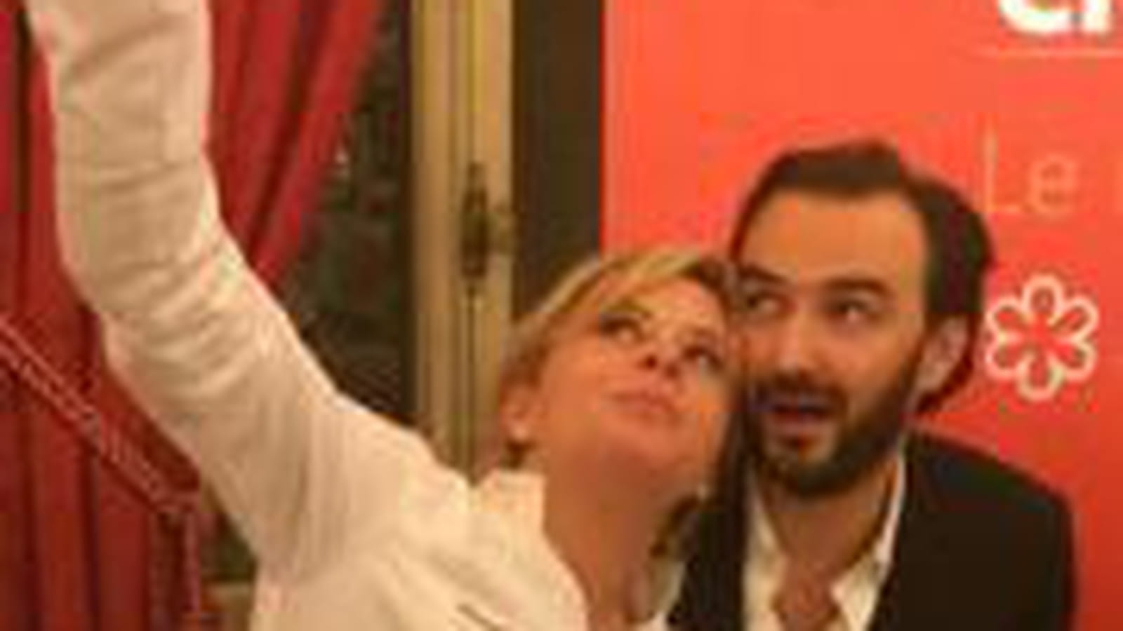 Cyril Lignac et Christelle Brua en mode pose