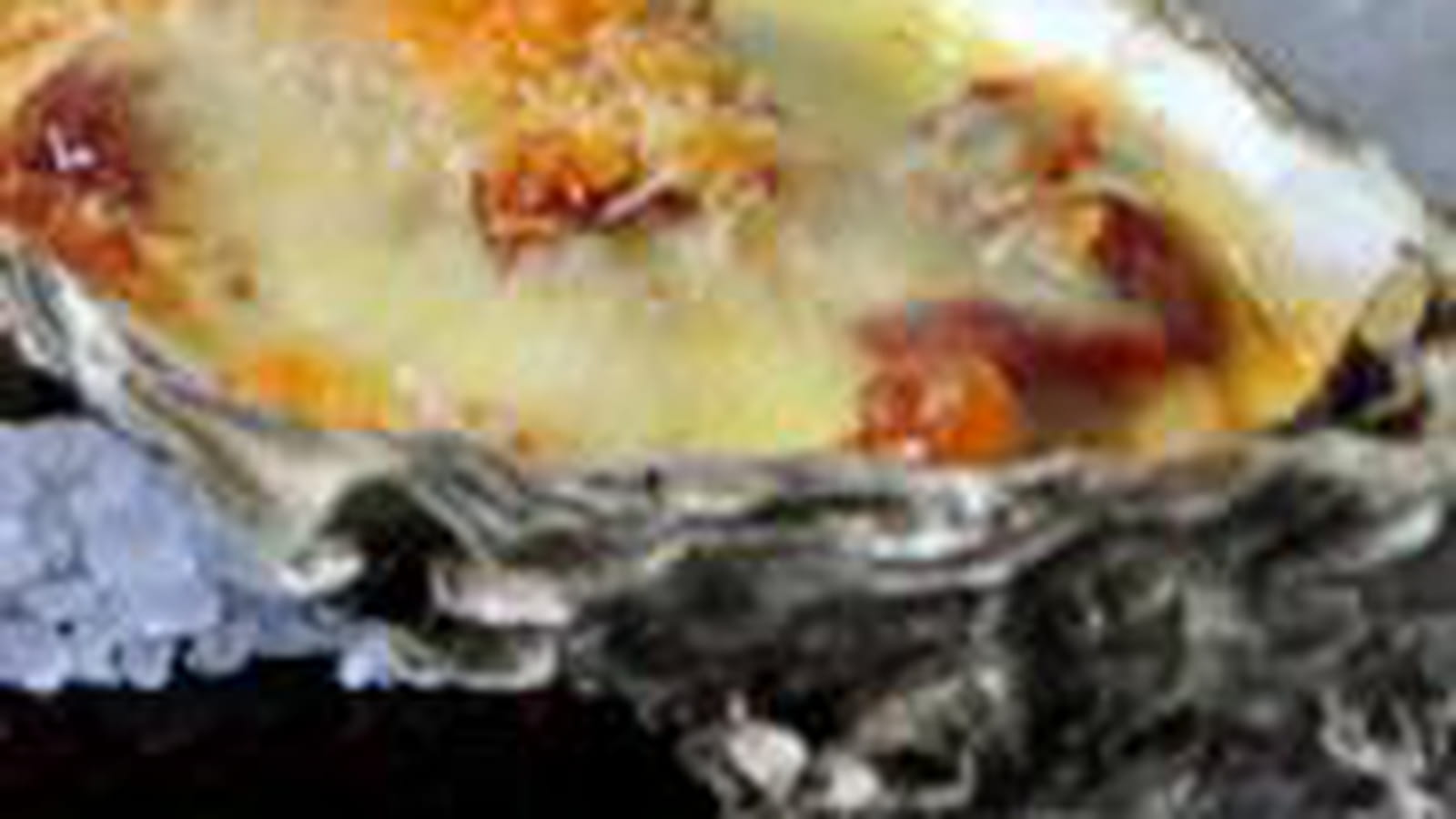 Huitres gratinées au chorizo et sabayon au Prosecco