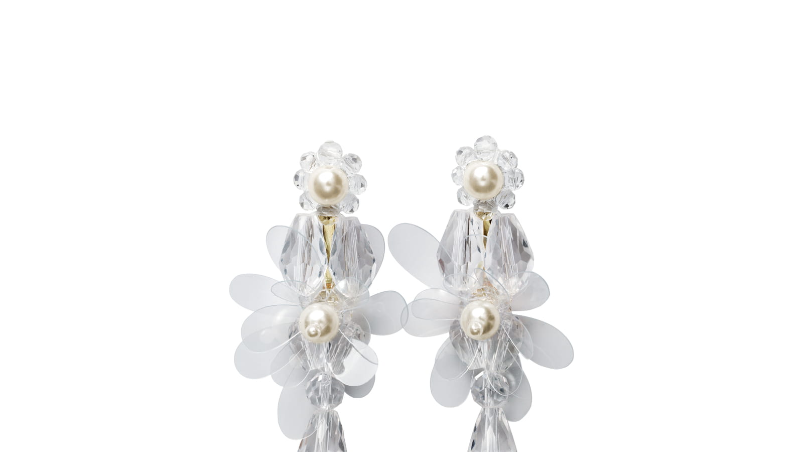 Boucles d'oreilles à perles fleurs