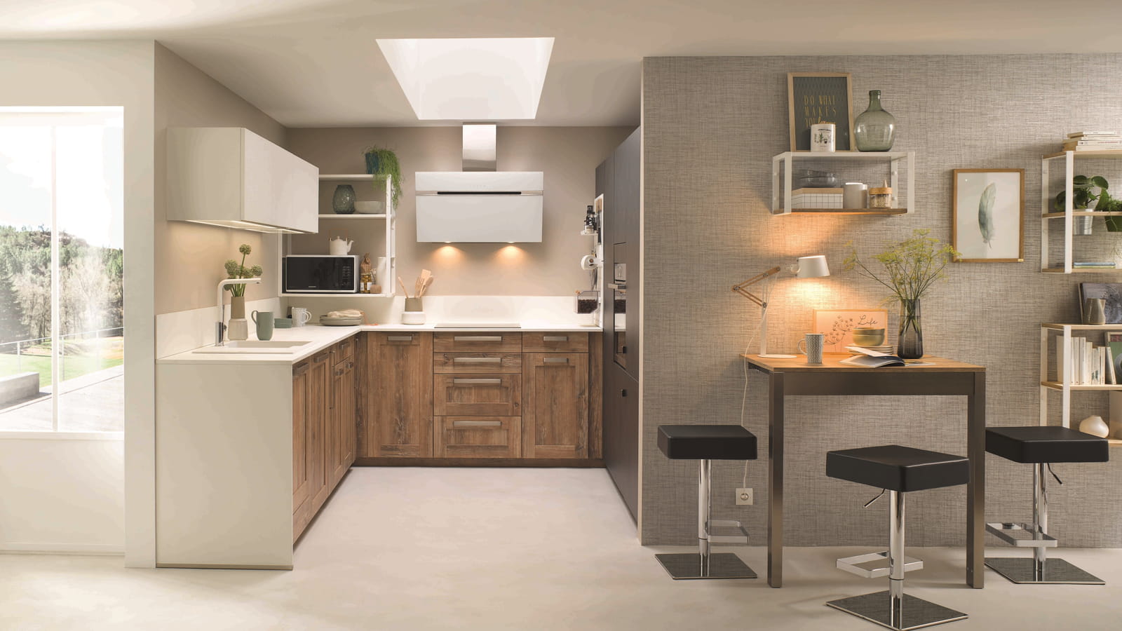 Cuisine Trend Cube Hipster Wood Cuisinella