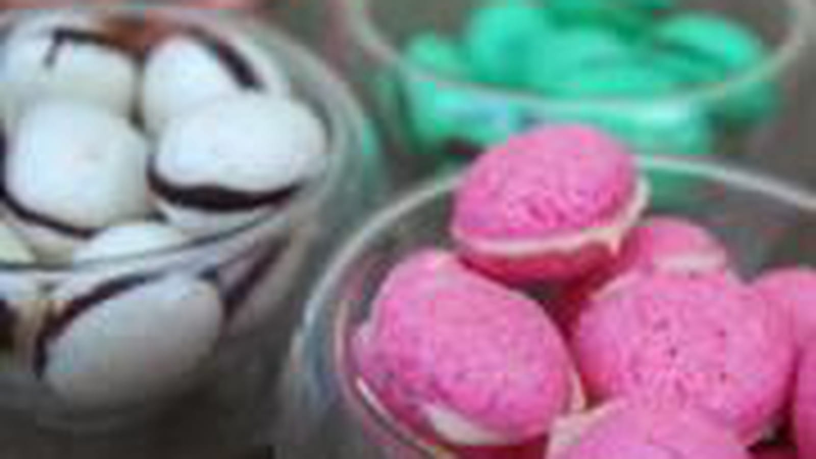 Meringues en bonbons