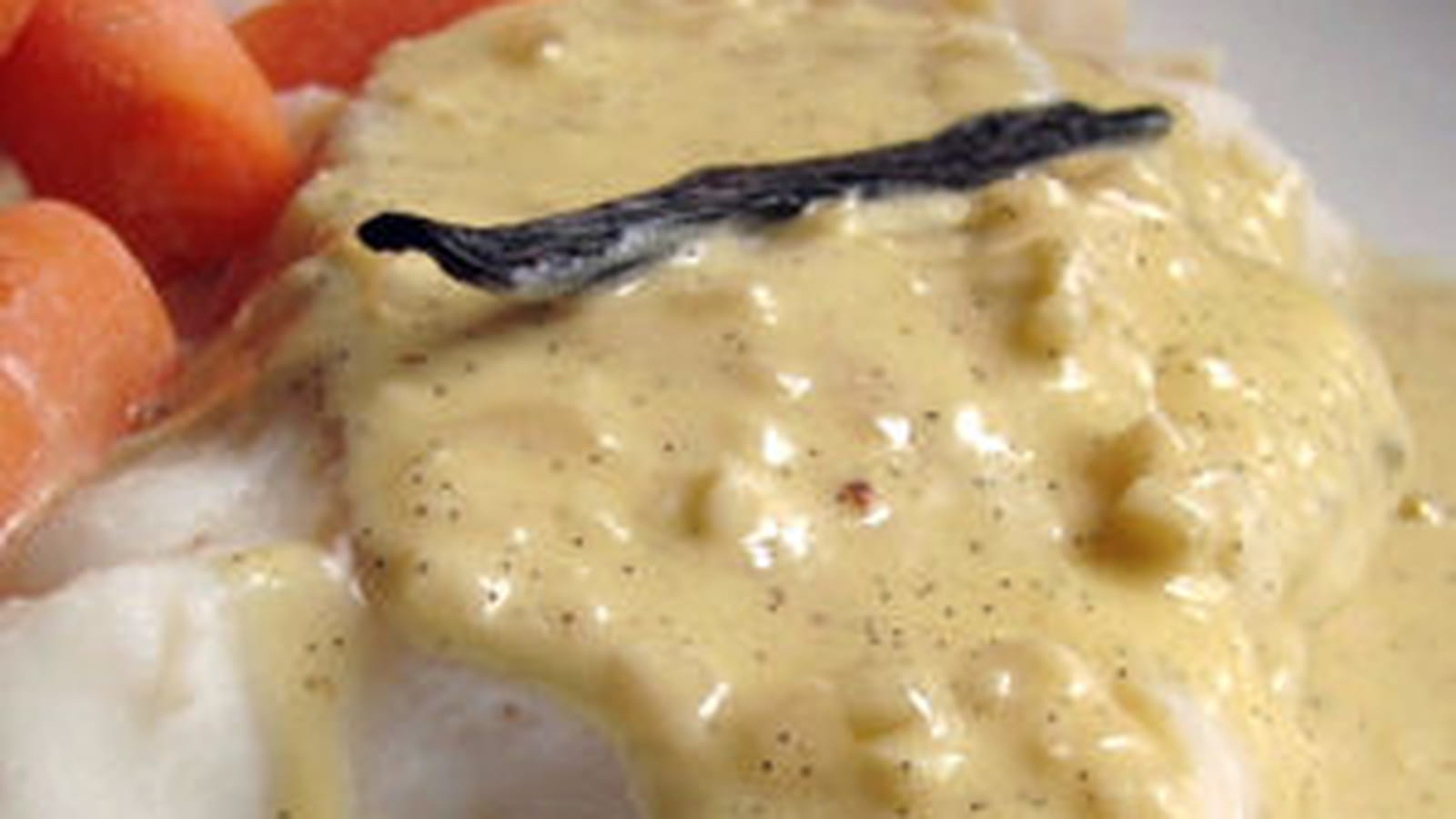 Cabillaud sauce vanille