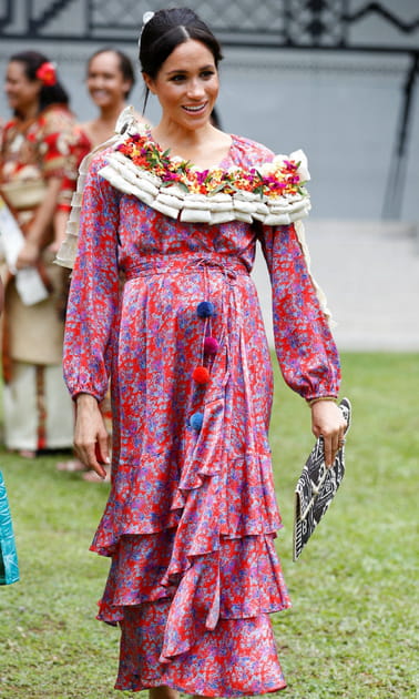 Meghan Markle dans une robe longue Figure