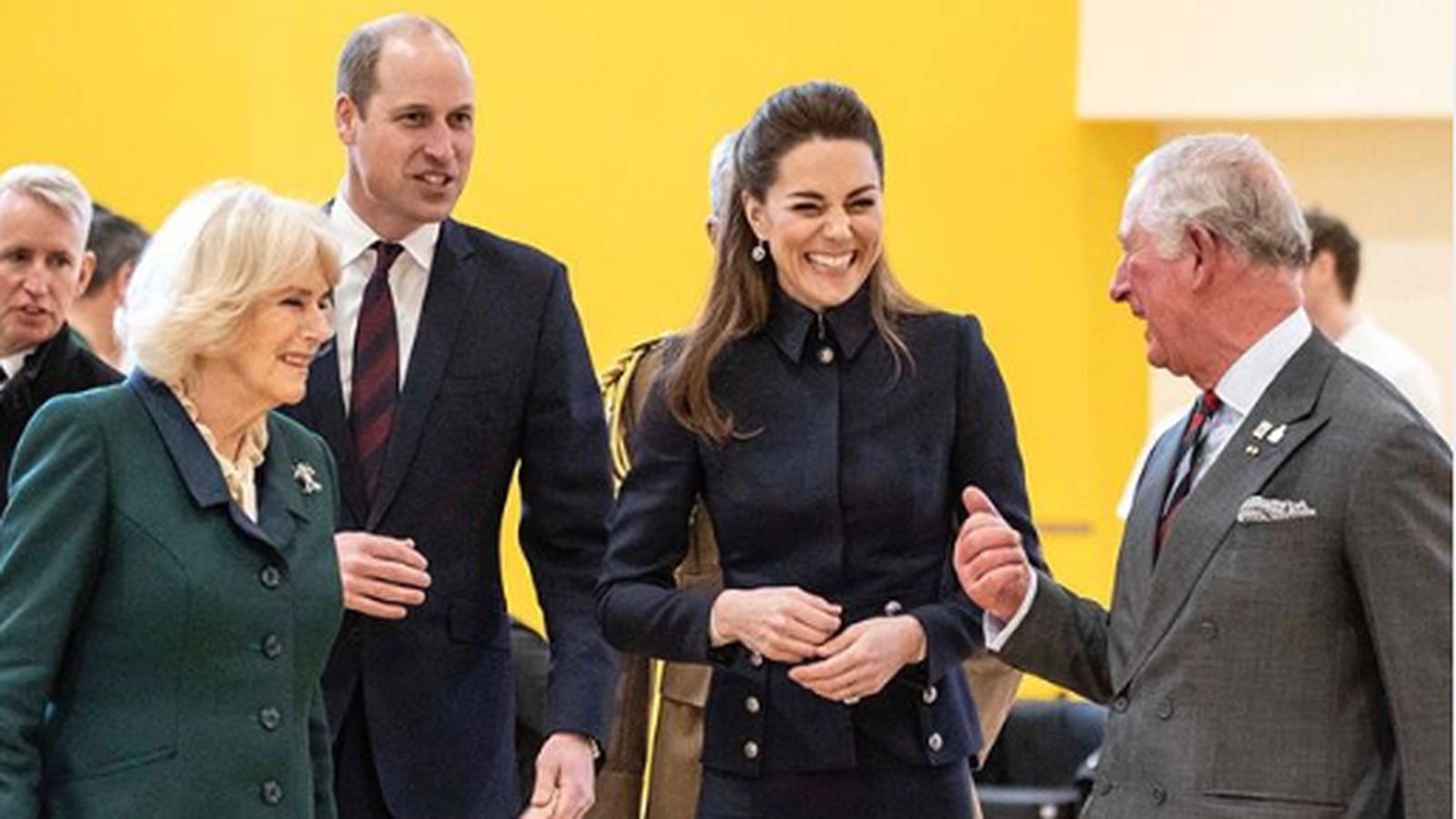 Camilla Parker Bowles, William, Kate Middleton et le prince Charles