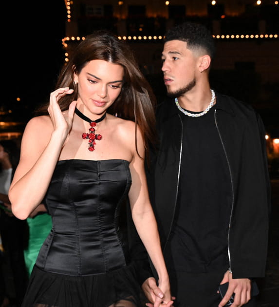 Kendall Jenner et Devin Booker, au d&icirc;ner de mariage de Kourtney Kardashian, &agrave; Portofino le 20&nbsp;mai