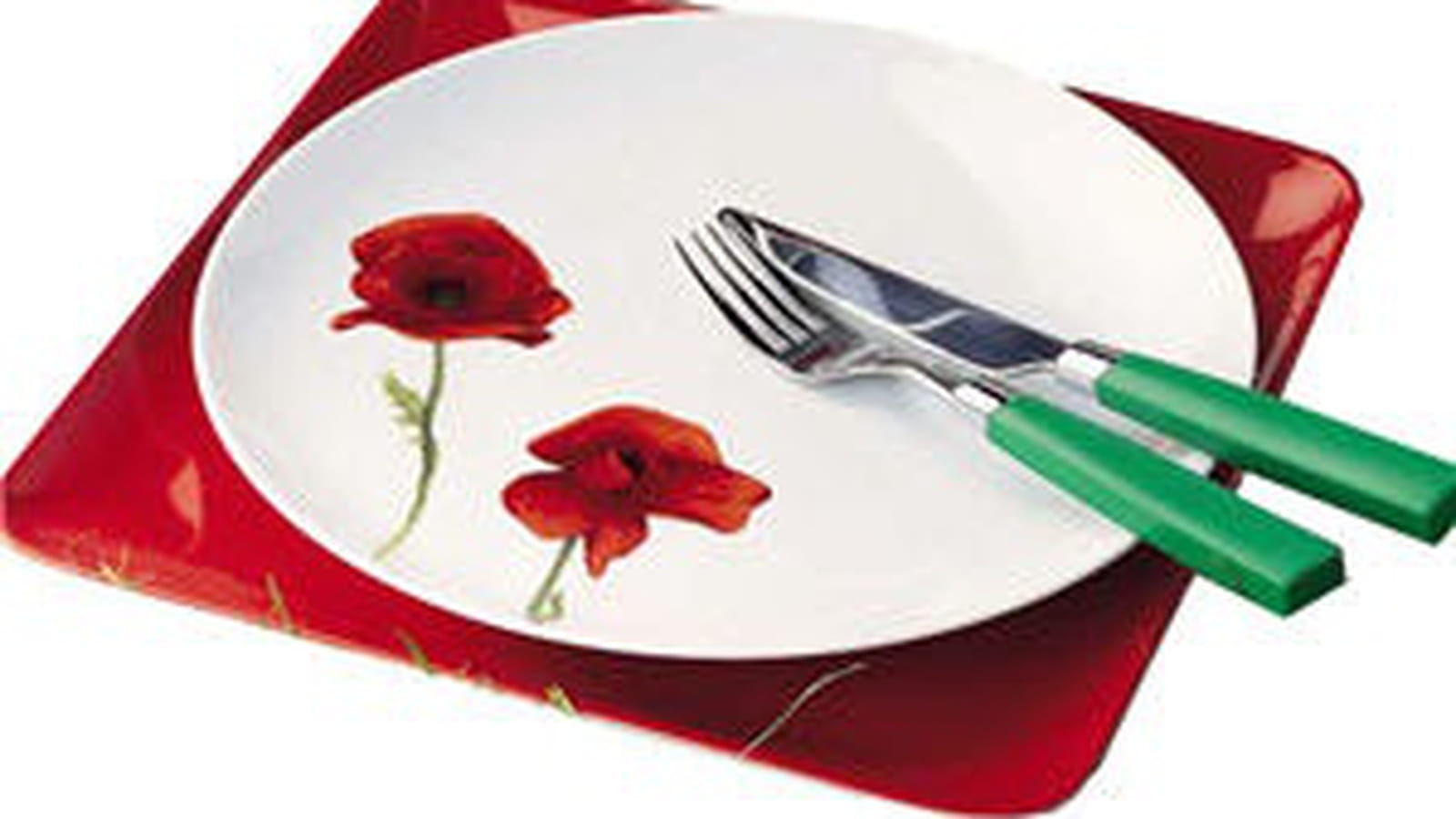 Assiette "Vent de coquelicots" de Guy Degrenne