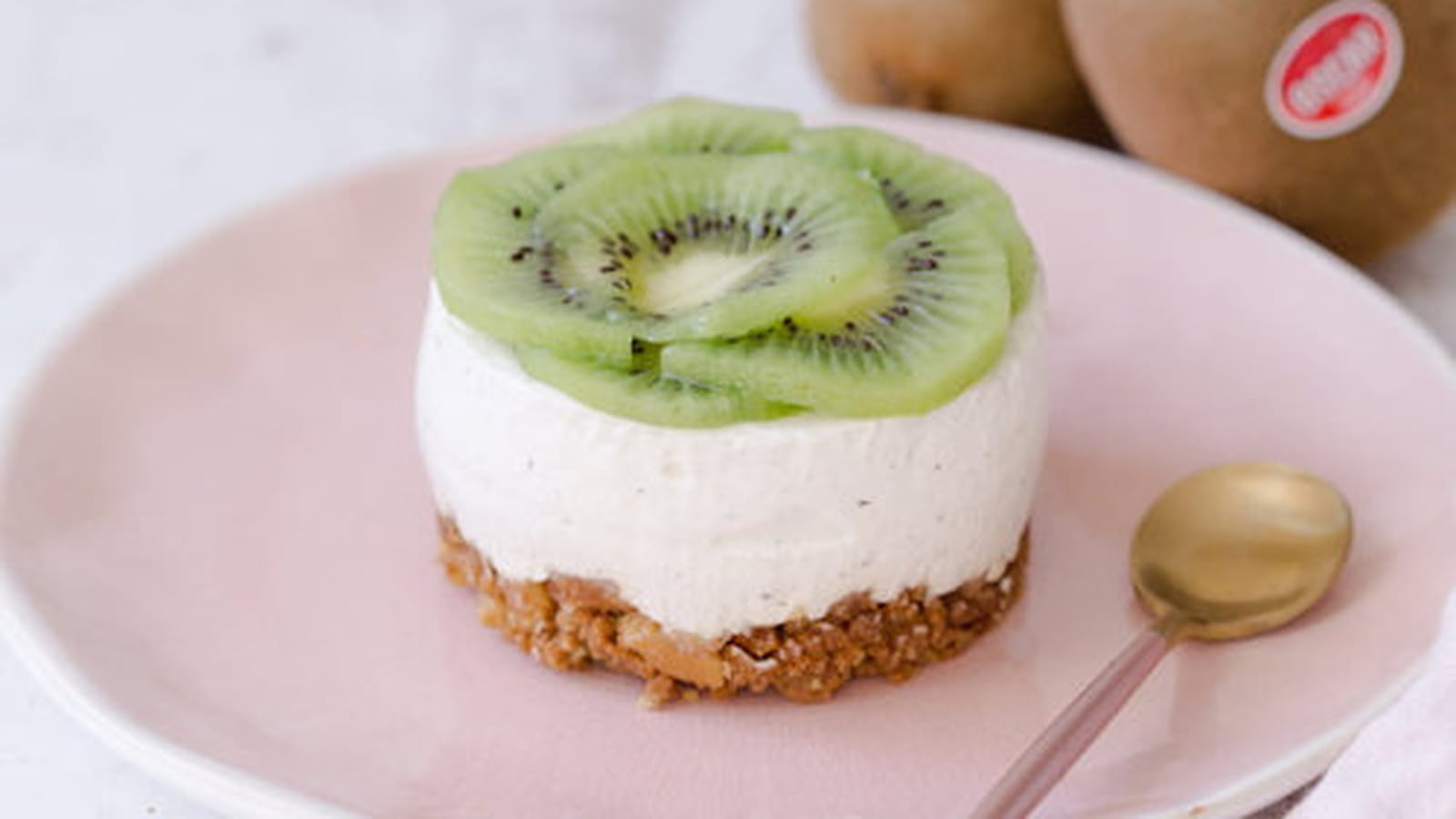 Cheesecakes aux kiwis Oscar® sans cuisson