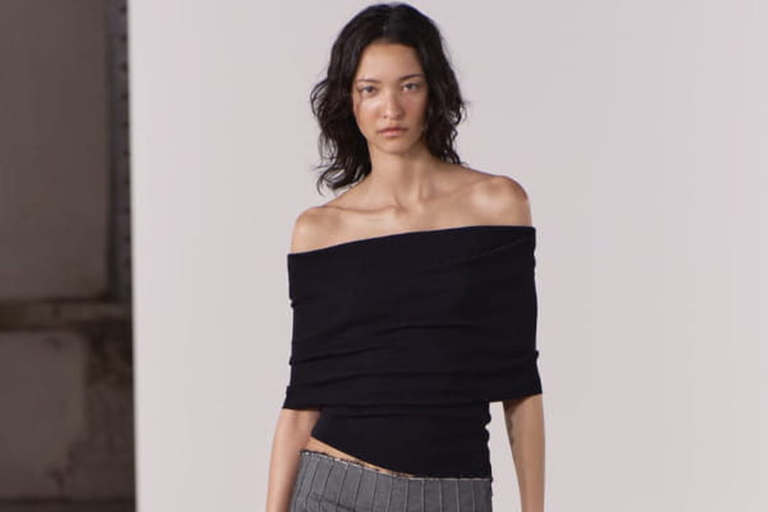 Jupe mi-longue pliss?�e