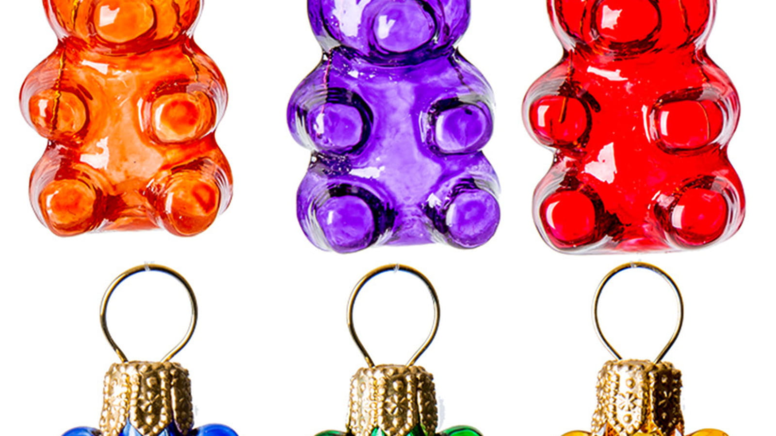 Oursons en verre colorés Conran Shop