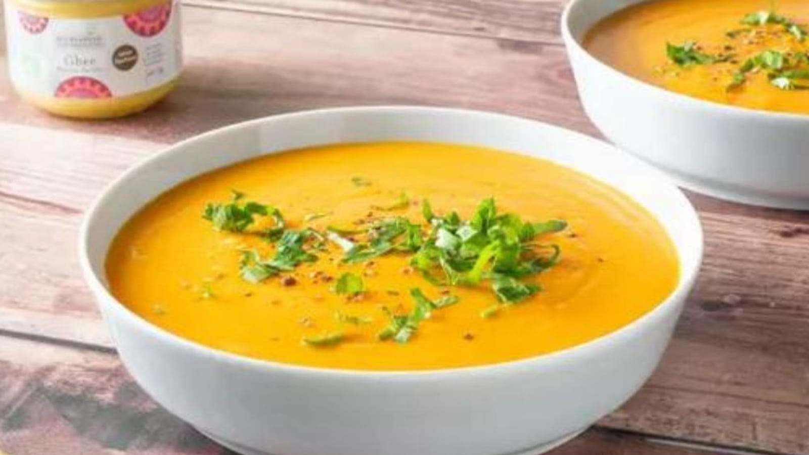 Velouté de potimarron aux épices et au ghee