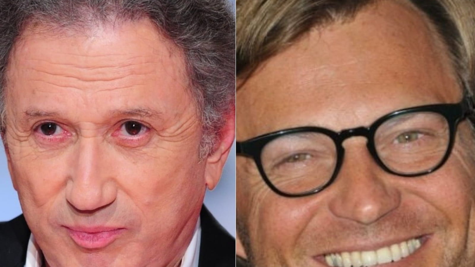 Michel Drucker et Laurent Delahousse