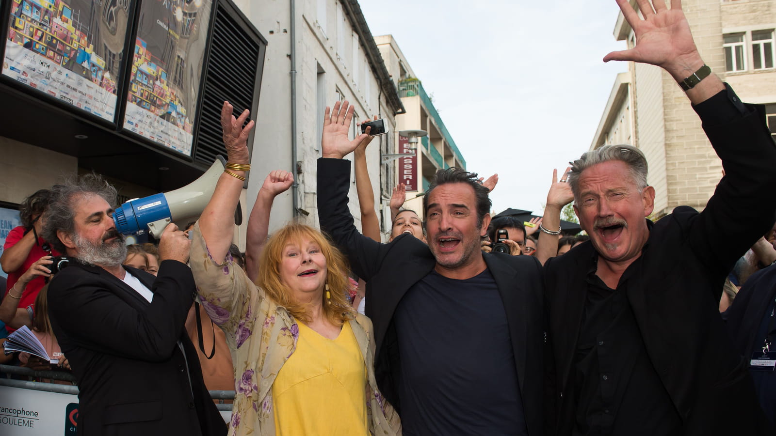 Avec Gustave Kervern, Yolande Moreau et Benoit Delepine au festival du film d'Angoulême