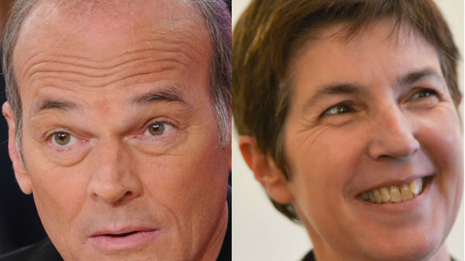 Laurent Baffie et Christine Angot