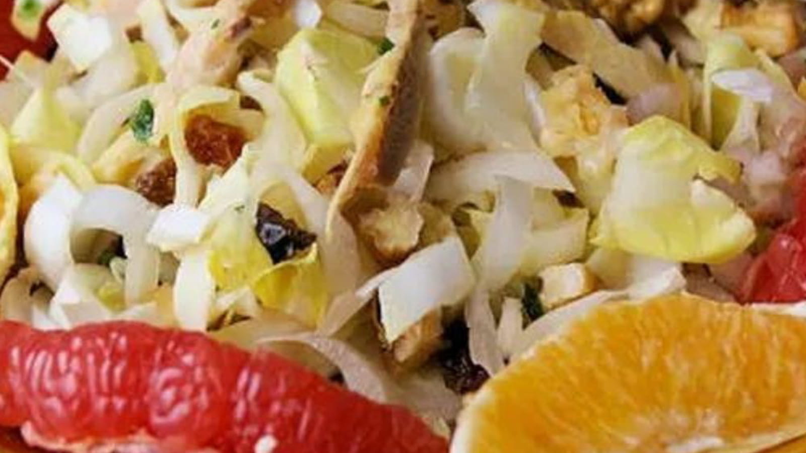 Salade d'endives aux agrumes et poulet
