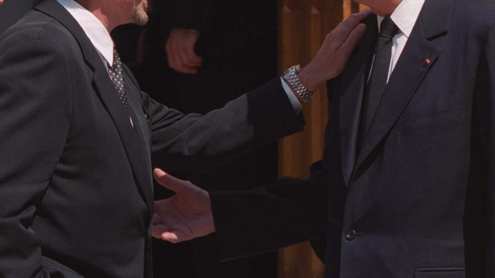 Johnny et Jacques Chirac