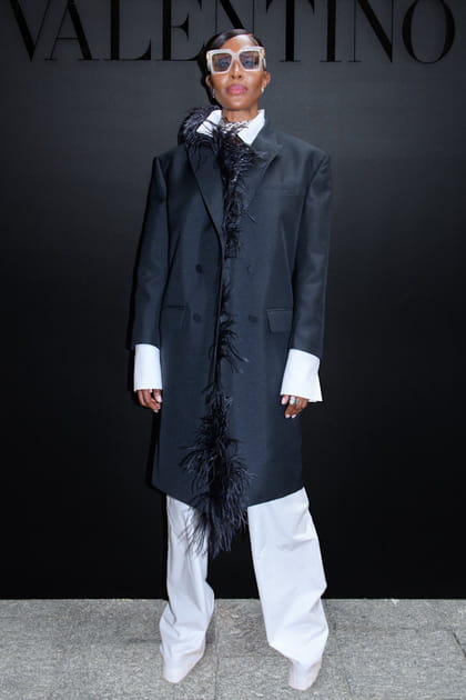 Naomi Campbell au d&eacute;fil&eacute; Valentino