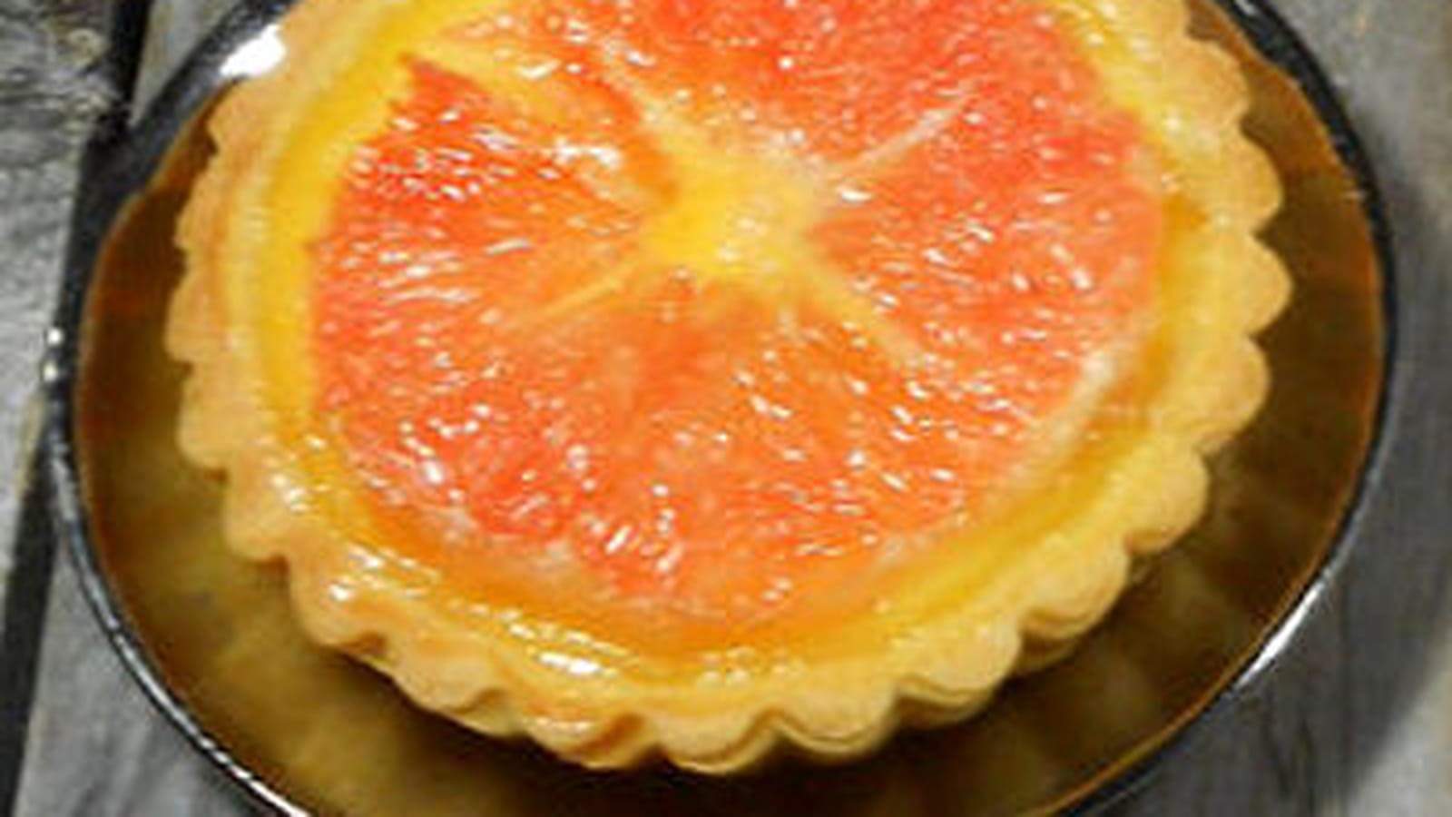 Tartelettes au pamplemousse rose