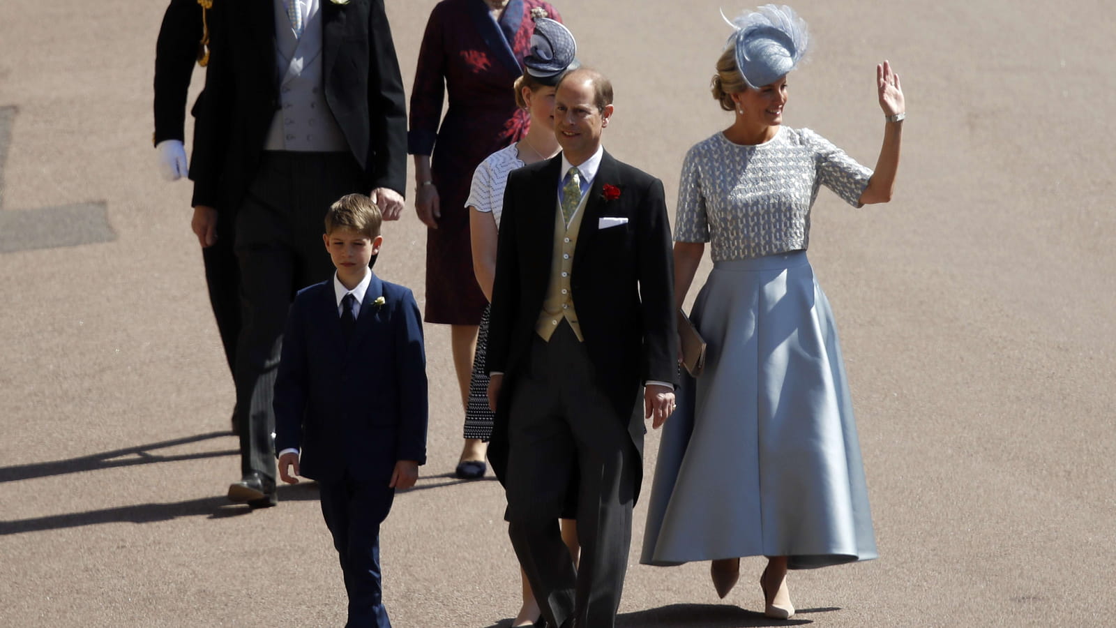 Le prince Edward, Sophie Rhys-Jones et James