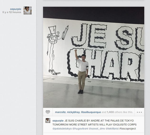 Olivier Zahm soutient Charlie Hebdo