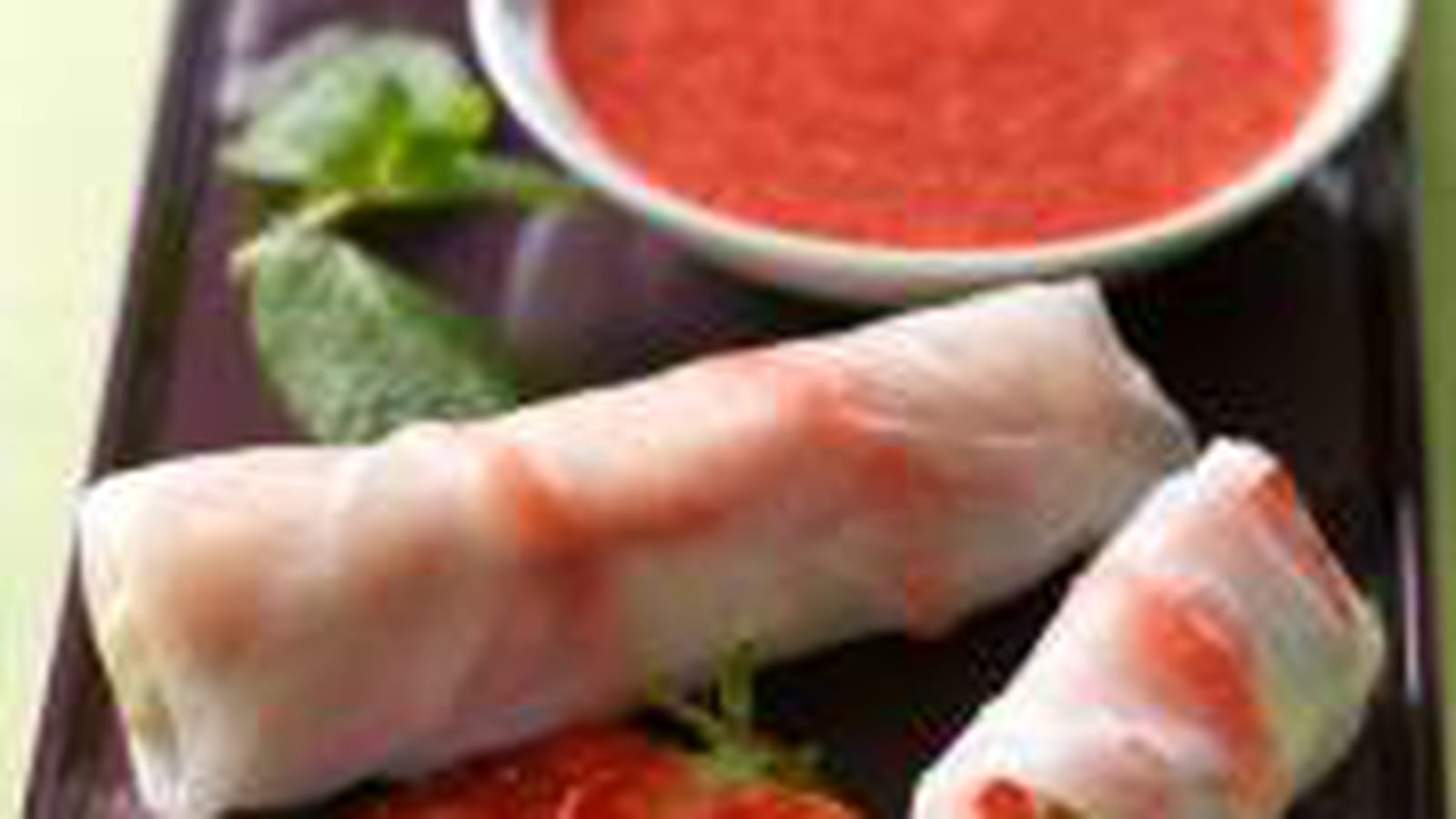 Rouleaux de printemps aux fraises