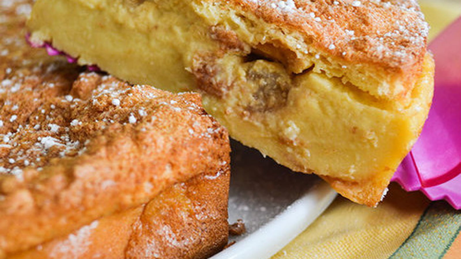 Gâteau magique aux pommes caramelisées