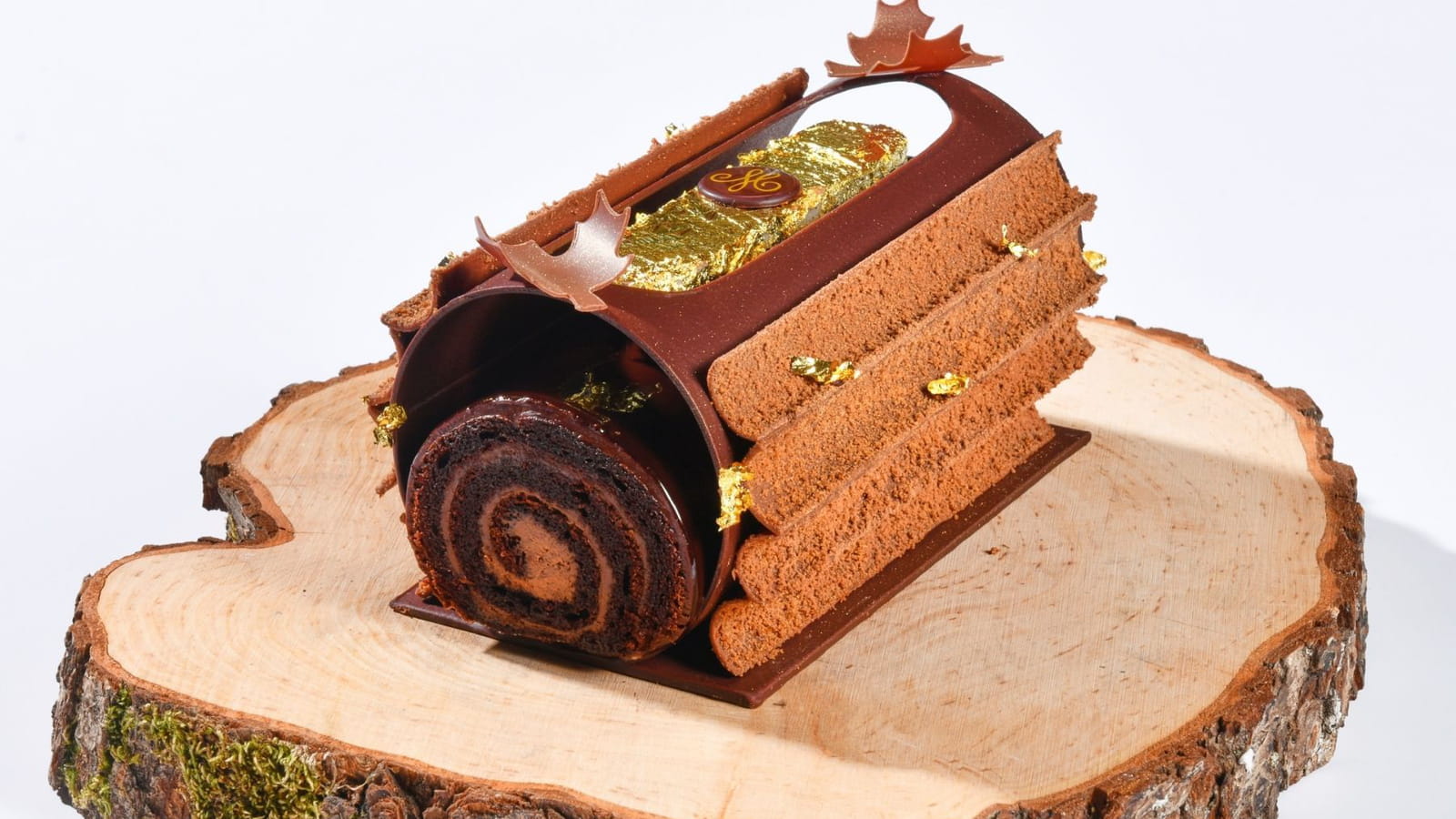 La bûche la "Belle au bois" par Méert 