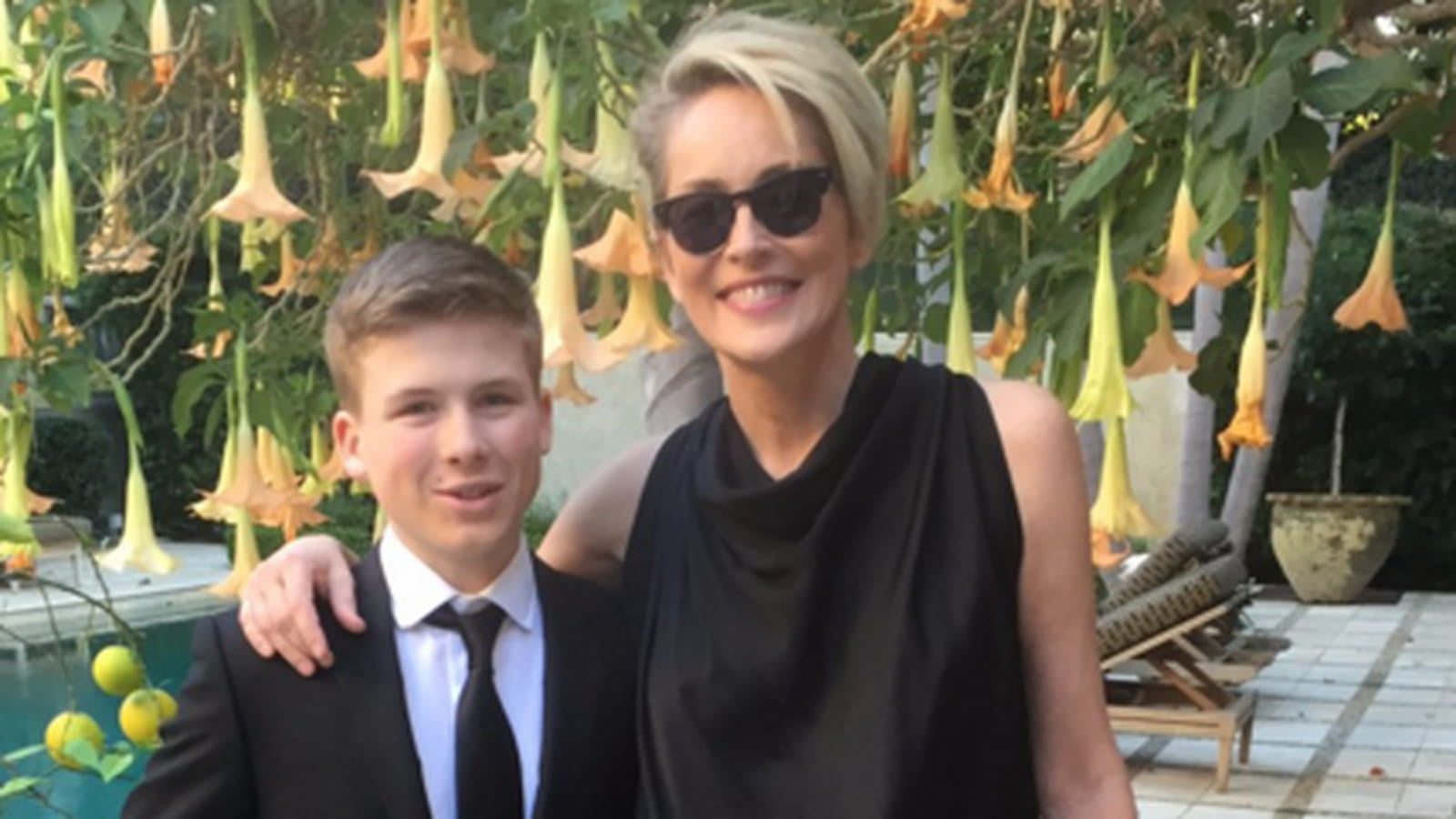 Sharon Stone et son fils Roan