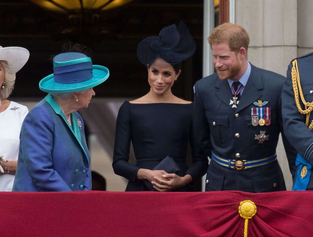La famille royale r&eacute;unie &agrave; l'occasion du 100&egrave;me anniversaire de la Royal Air Force &agrave; Londres, 10&nbsp;juillet 2018.