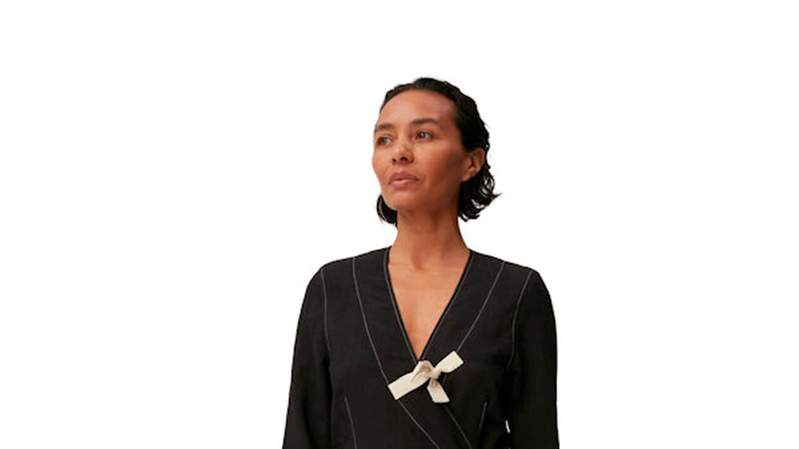 Robe noire Ganni 